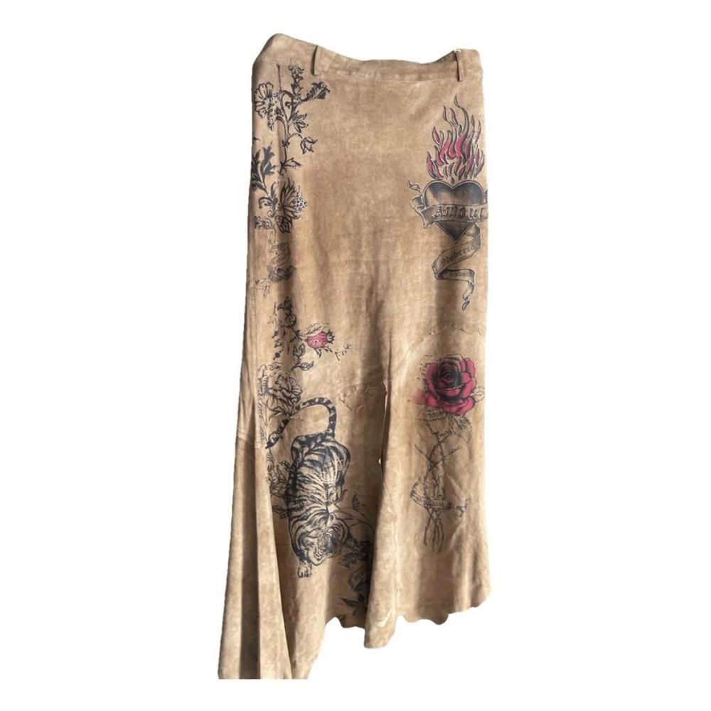 ISO Roberto Cavalli leather skirt